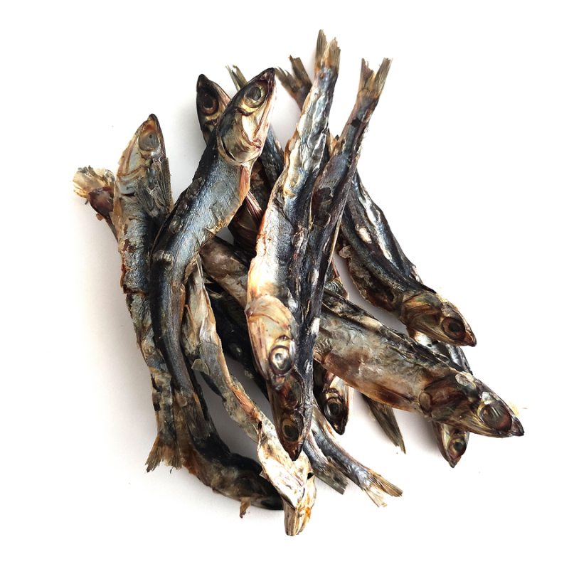 SNACK NATURAL BOQUERONES DESHIDRATADOS PARA PERROS 60 GR