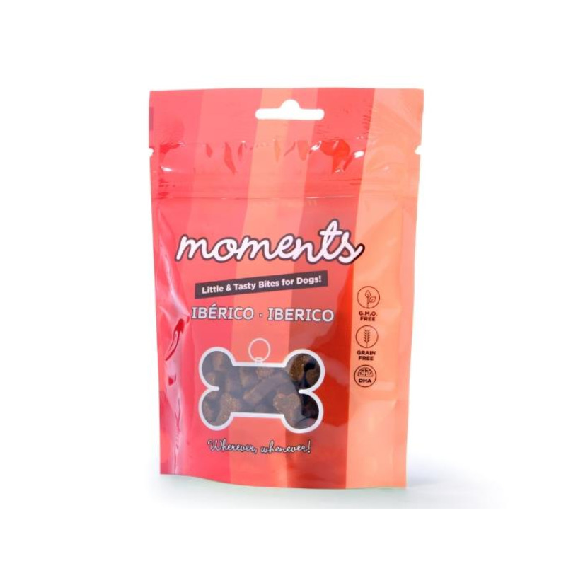 SNACKS MOMENTS PERROS CERDO IBERICO DINGONATURA 60 GRAMOS