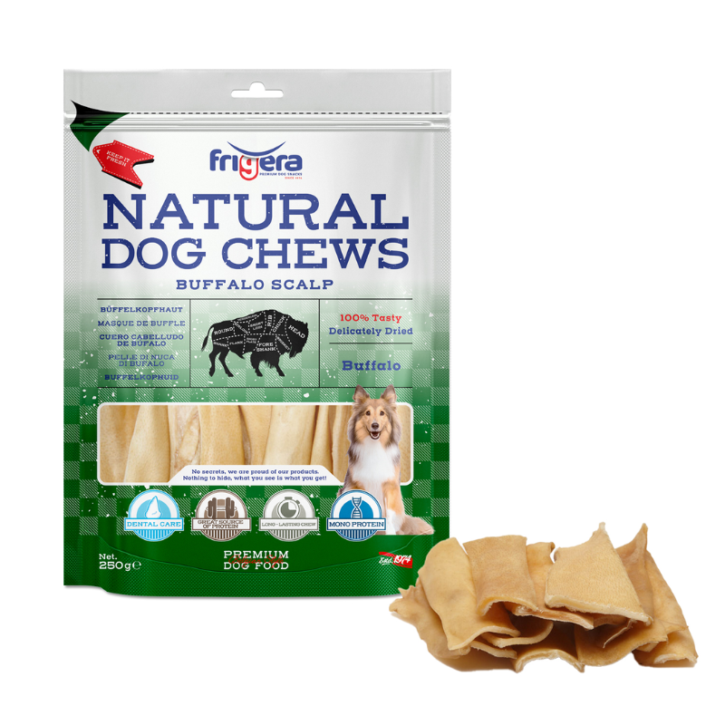 SNACK NATURAL PIEL DE BUFALO PERROS 250 GR