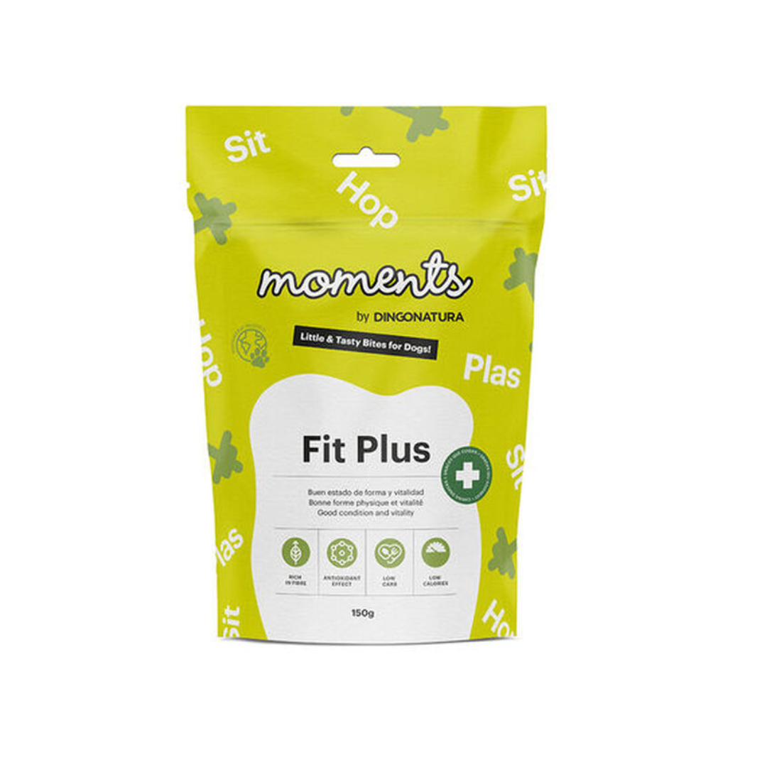 SNACK PARA PERROS MOMENTS FIT PLUS 150 G