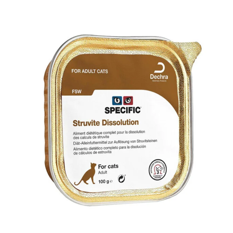 SPECIFIC GATOS TARRINA HUMEDA FSW STRUVITE DISSOLUTION 7X100G