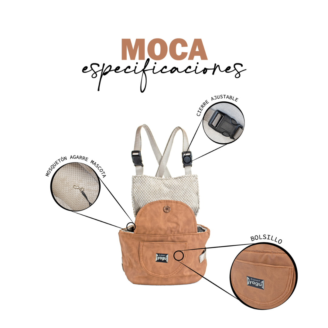 MOCHILA PARA PERROS Y GATOS MOCA YAGU 33 x 19 x 41 CM