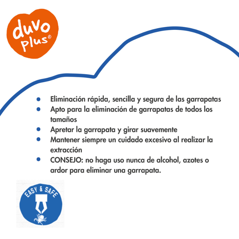 PINZA PARA QUITAR GARRAPATAS DUVO
