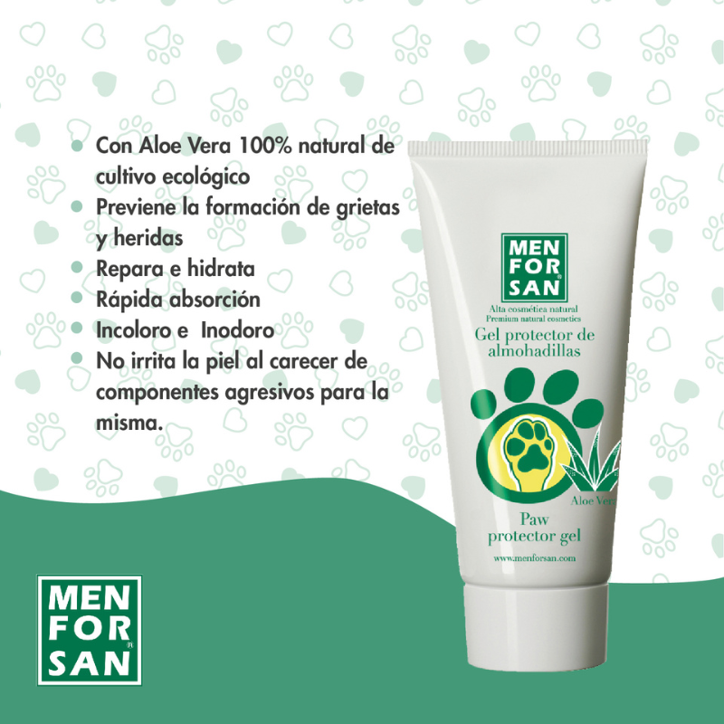 GEL PROTECTOR ALMOHADILLAS PATAS MENFORSAN PERROS Y GATOS 60 ML