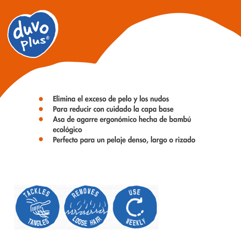 CARDA MASAJE PERROS BAMBÚ ECOLÓGICO DUVO