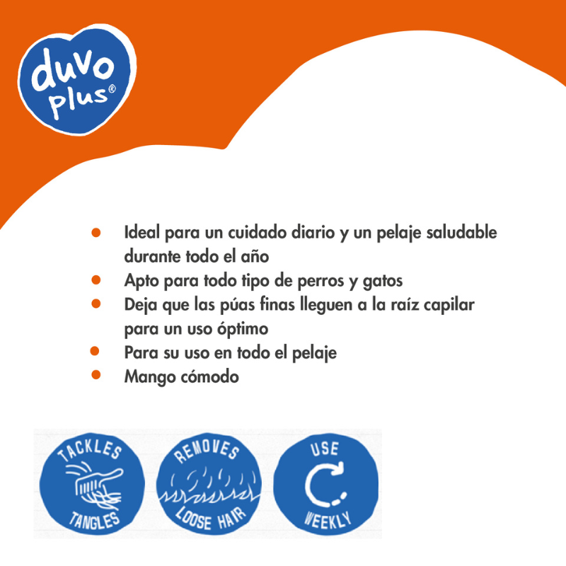 CARDA METALICA PERROS AUTOLIMPIEZA DUVO
