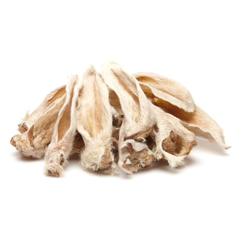 SNACK NATURAL OREJAS DE CORDERO CON PELO PERROS 100 GR