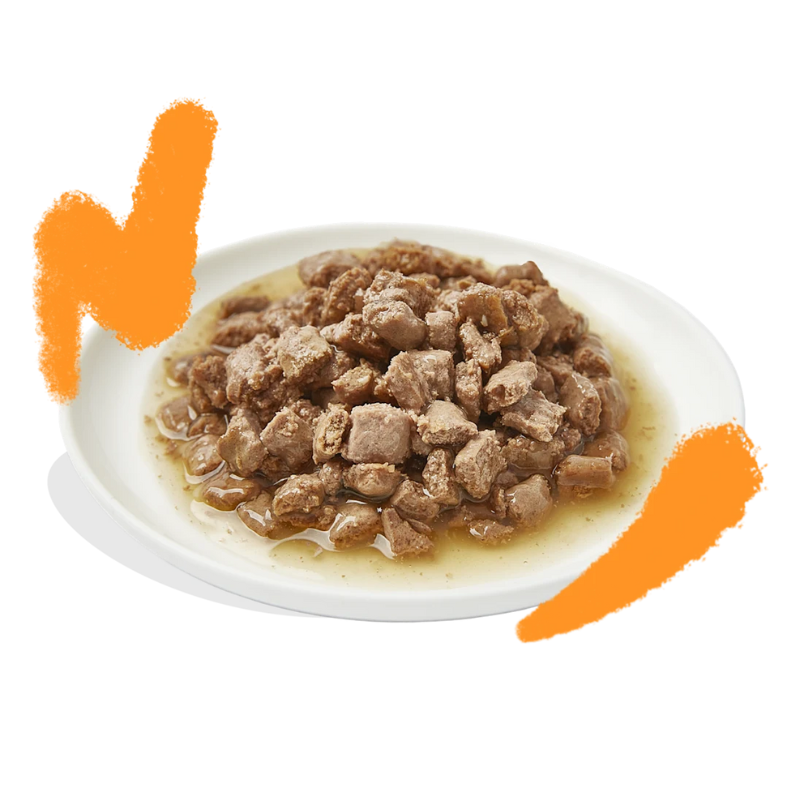 EDGARD COOPER GATOS HUMEDA POLLO TROCITOS EN SALSA 18 X 85 GR