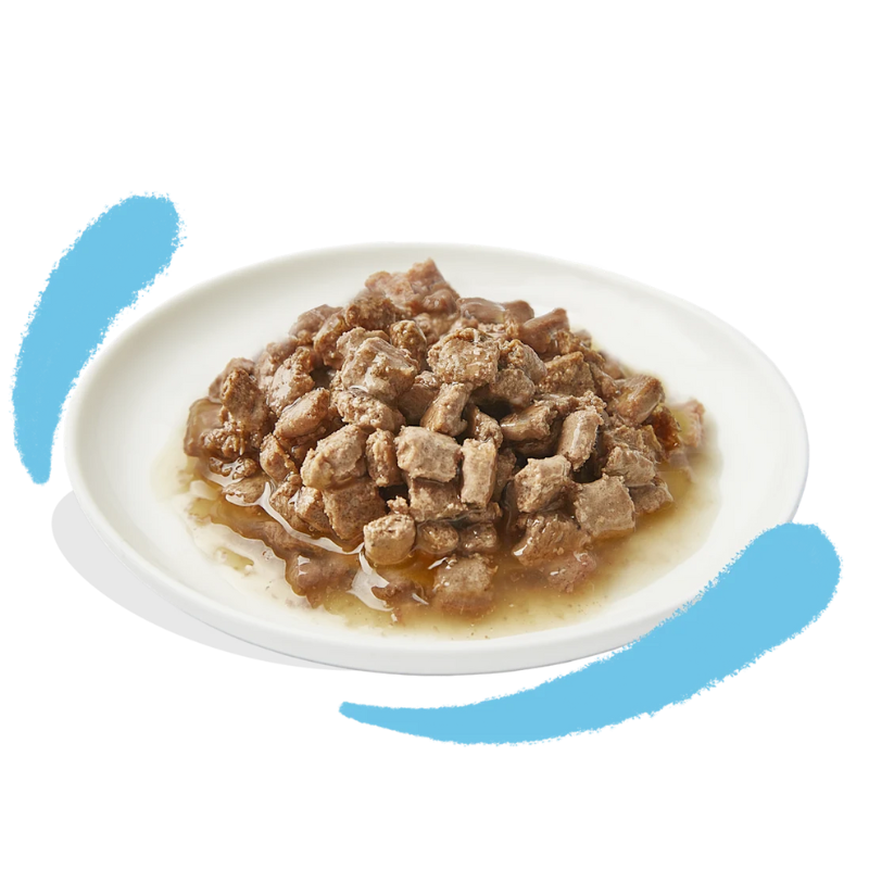 EDGARD COOPER GATOS HUMEDA BACALAO Y POLLO TROCITOS EN SALSA 18 X 85 GR