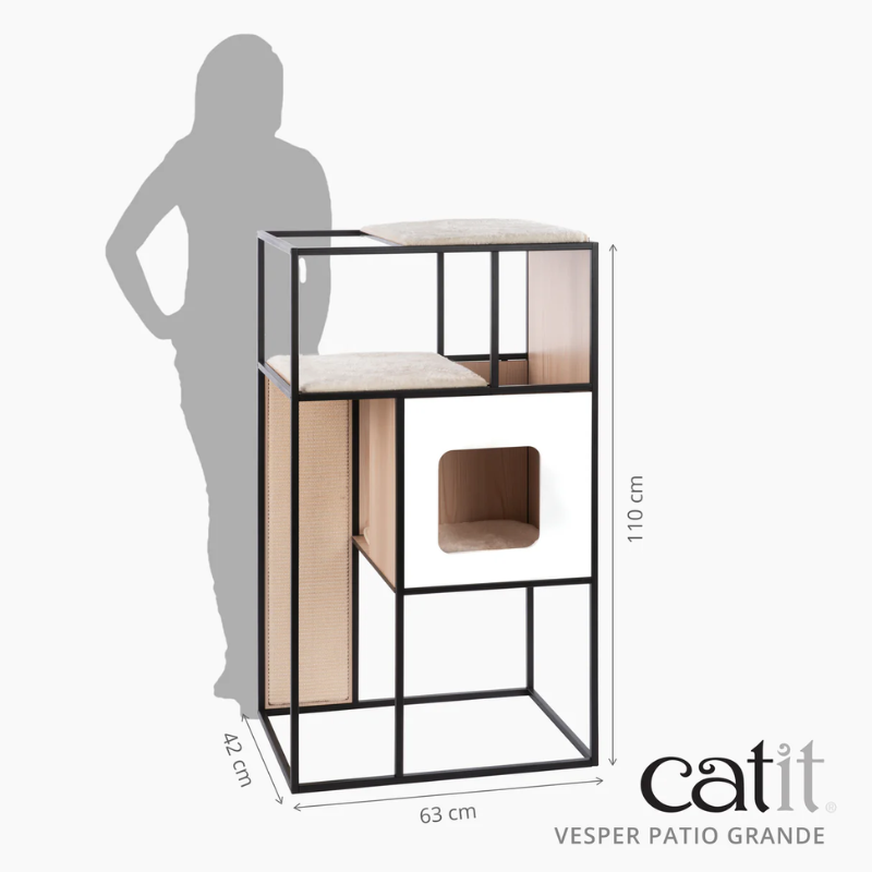 MUEBLE RASCADOR GATOS CATIT VESPER PATIO
