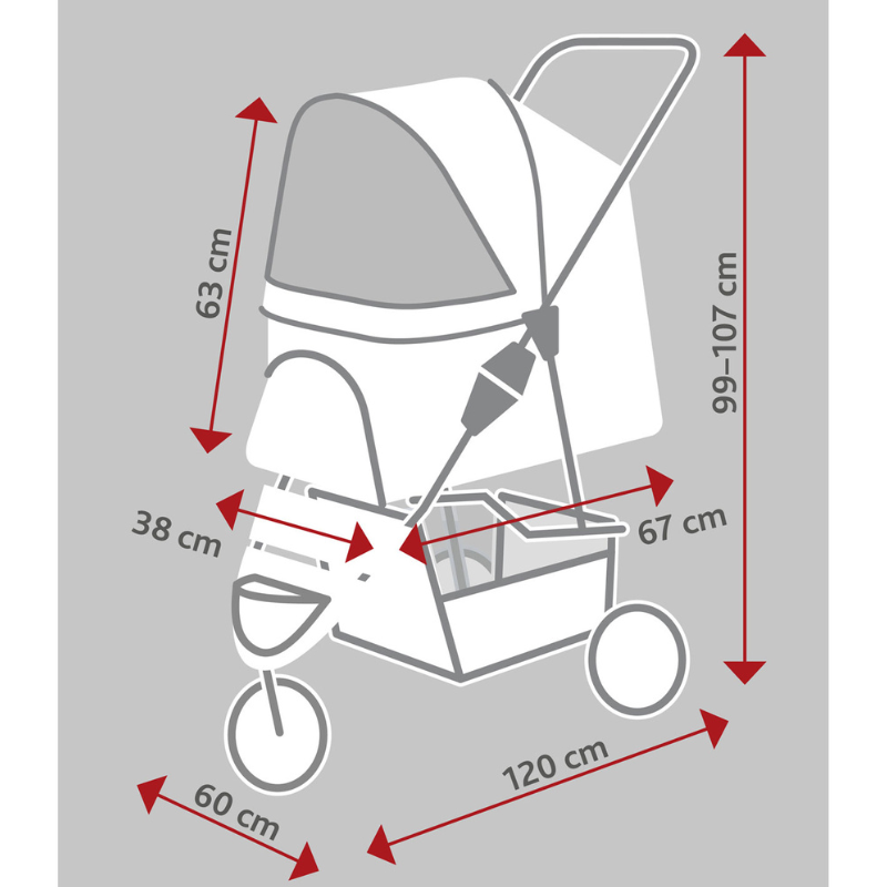 CARRITO PASEO PARA PERROS Y GATOS TRIXIE PROMENADE