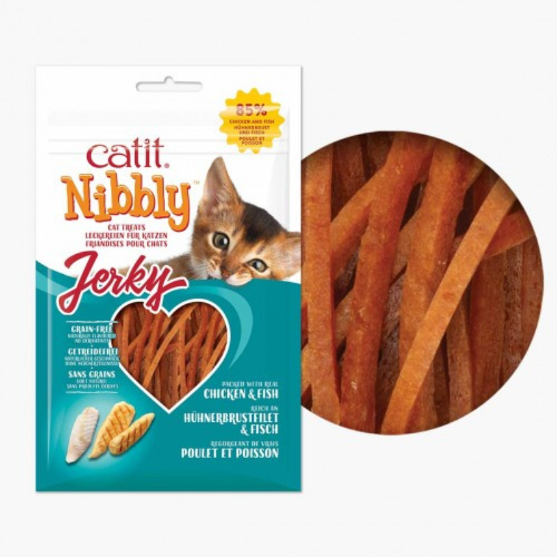 SNACKS SECOS PARA GATOS CATIT NIBBLY (12 UNIDADES)