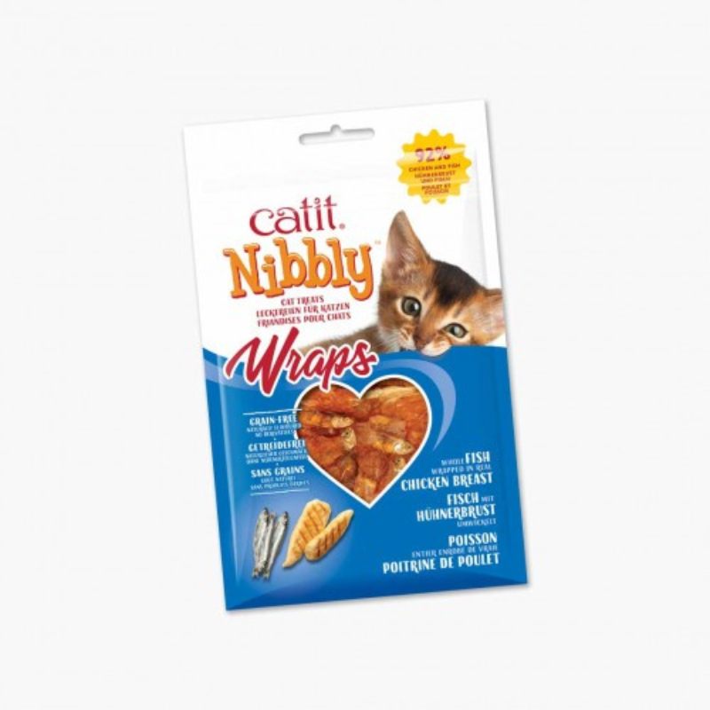 SNACKS SECOS PARA GATOS CATIT NIBBLY (12 UNIDADES)