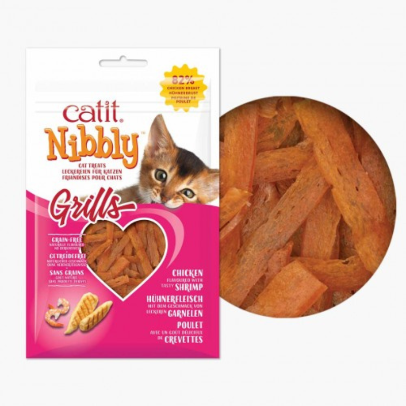 SNACKS SECOS PARA GATOS CATIT NIBBLY (12 UNIDADES)
