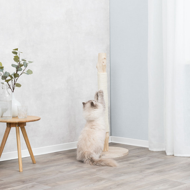 POSTE RASCADOR GATO MADERA NATURAL TRIXIE 93 CM