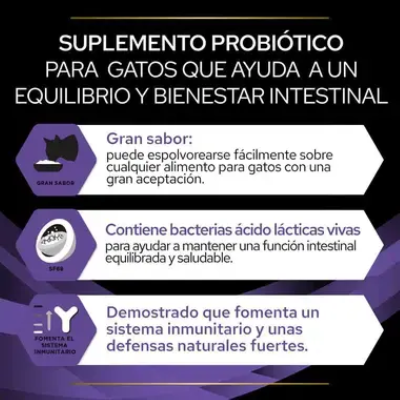 PURINA PRO PLAN VETERINARY DIETS FORTIFLORA GATOS 30 X 1 GR FELINE