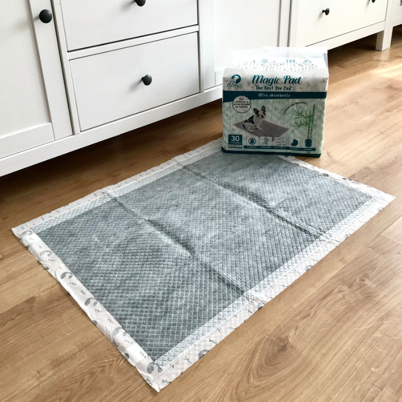 EMPAPADOR PERROS ULTRA ABSORBENTE MAGIC PAD ALMAPET 60x80 CM (30 UNIDADES/BOLSA)
