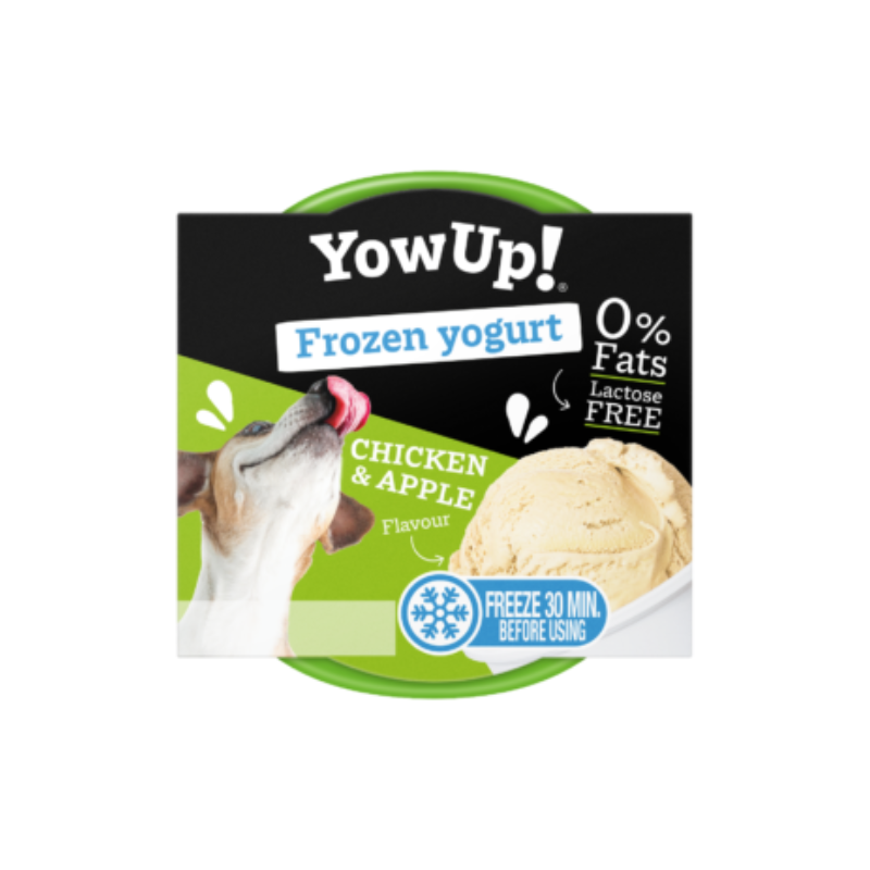 YOW UP YOGUR HELADO POLLO Y MANZANA CAJA DISPLAY 12X110GR