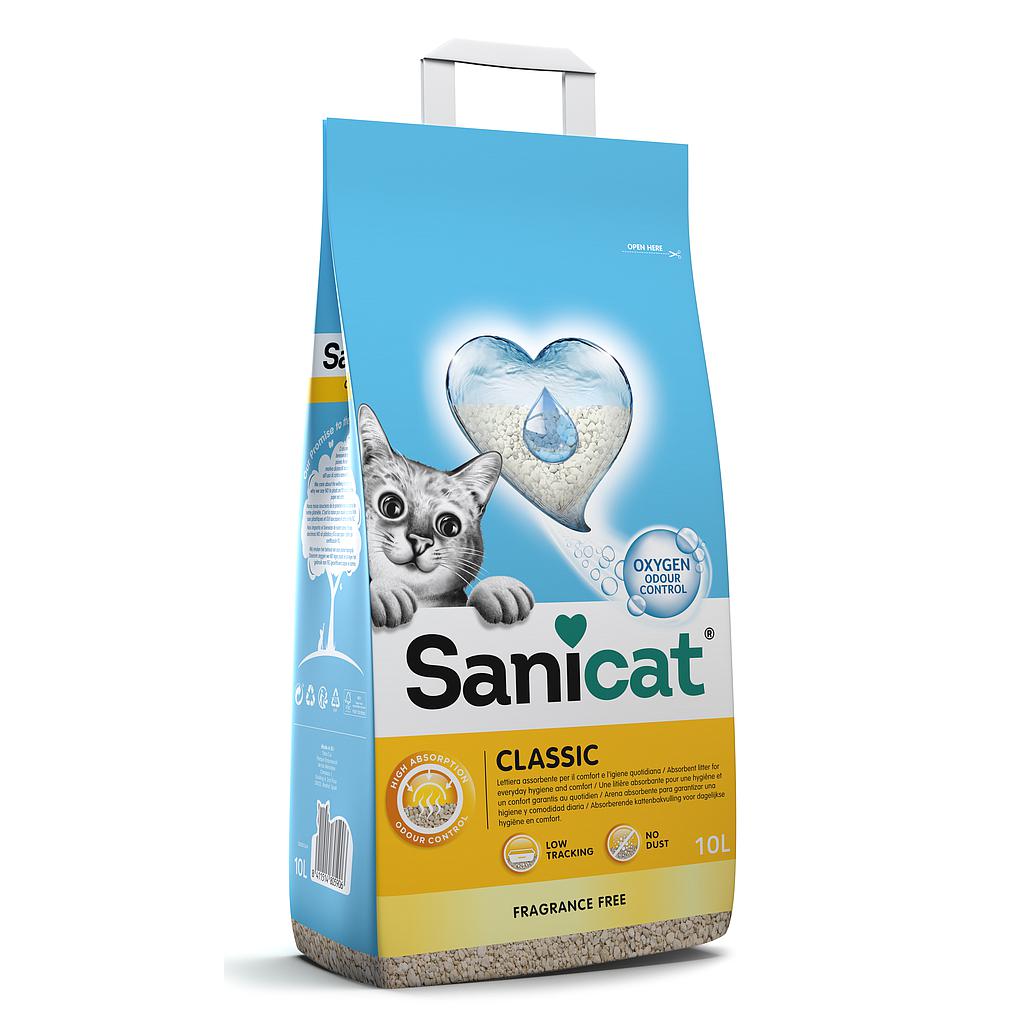 ARENA SANICAT CLASSIC SEPIOLITA ABSORBENTE SIN AROMA 10 LTS