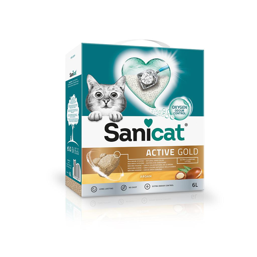 ARENA GATOS BENTONITA AGLOMERANTE SANICAT CLUMPING AROMA ACTIVE GOLD