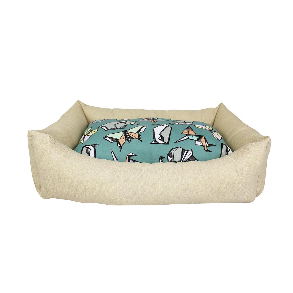 CAMA YAGU PARA PERROS PEQUEÑOS Y MEDIANOS ORIGAMI 55X42X15 CM