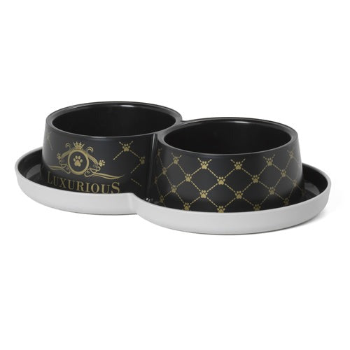 COMEDERO TRENDY DINNER PERRO DOBLE LUXURIOUS 2 x 350 ML