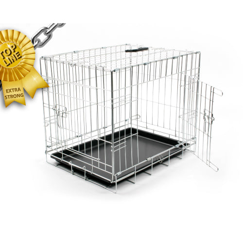 JAULA METAL CROMO EXTRAFUERTE 2 PUERTAS