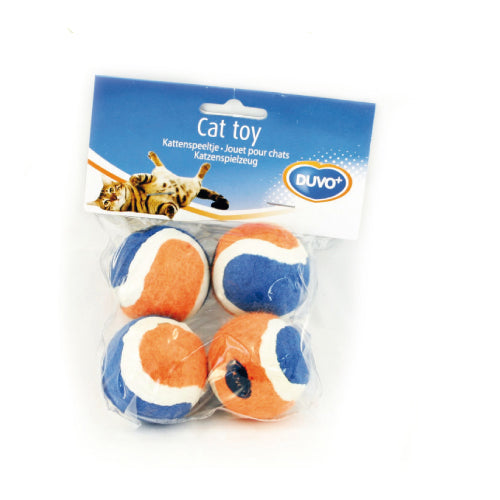 JUGUETE GATO MINI PELOTA TENIS 4 CM
