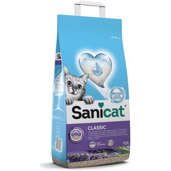 SEPIOLITA ABSORBENTE SANICAT CLASSIC AROMA LAVANDA SUPERPLUS 10 LTS