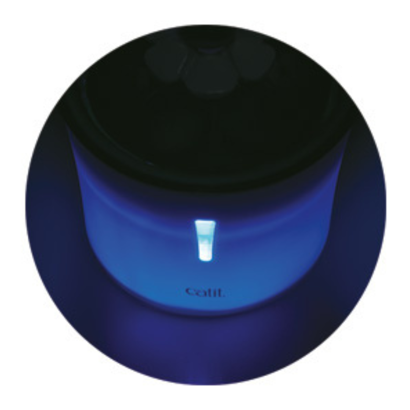 FUENTE 3 L FLOWER LED DE ACERO INOX. CATIT