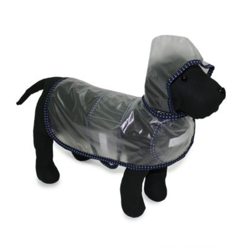 MI&DOG CHUBASQUERO IMPERMEABLE TRANSPARENTE CON CAPUCHA