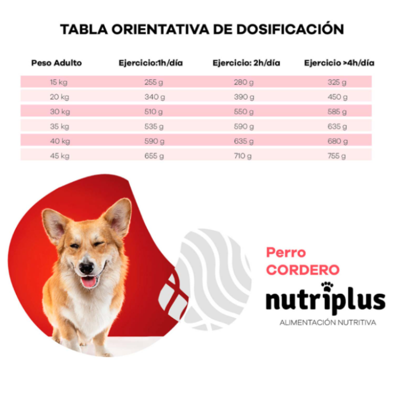 NUTRIPLUS PERROS ADULTO CORDERO