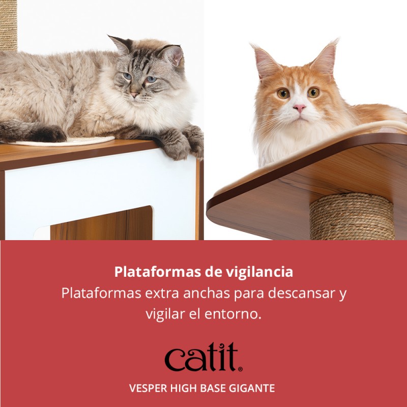 MUEBLE RASCADOR PARA GATOS CATIT VESPER HIGH BASE GIGANTE TORRE