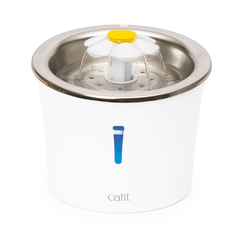 FUENTE 3 L FLOWER LED DE ACERO INOX. CATIT