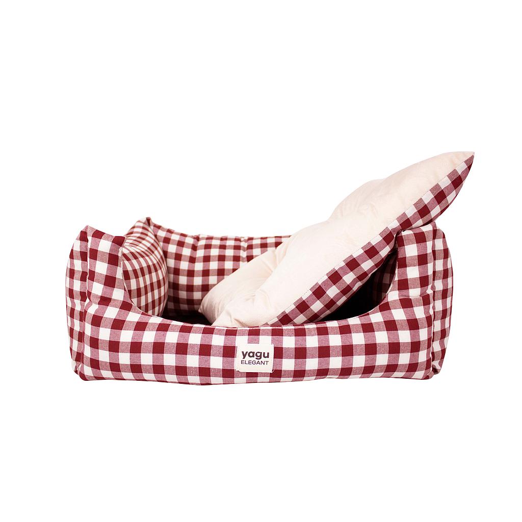 CAMA CONFORT VICHY ROJO
