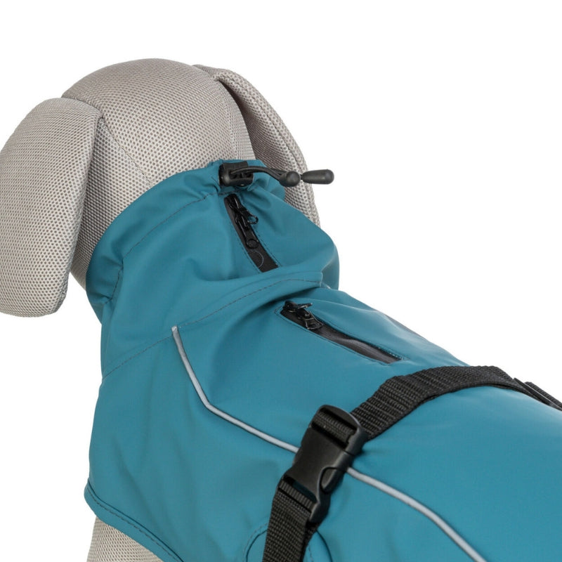 IMPERMEABLE PERRO VIMY AZUL PETROLEO TRIXIE