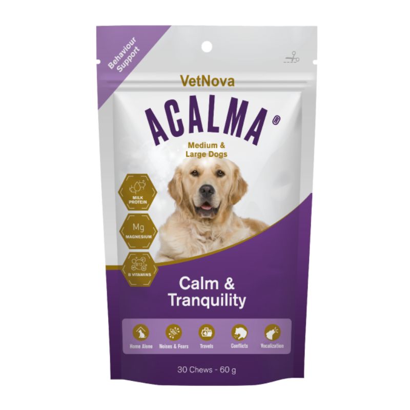 ACALMA PERROS RAZAS MEDIANAS Y GRANDES 30 CHEWS