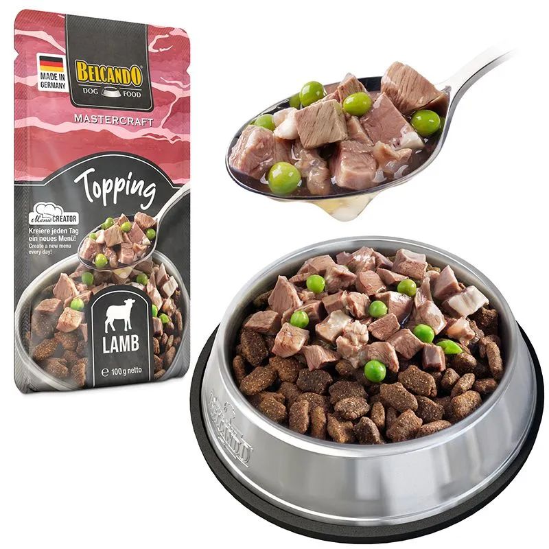 BELCANDO TOPPING PERROS CORDERO 12 X 100 G