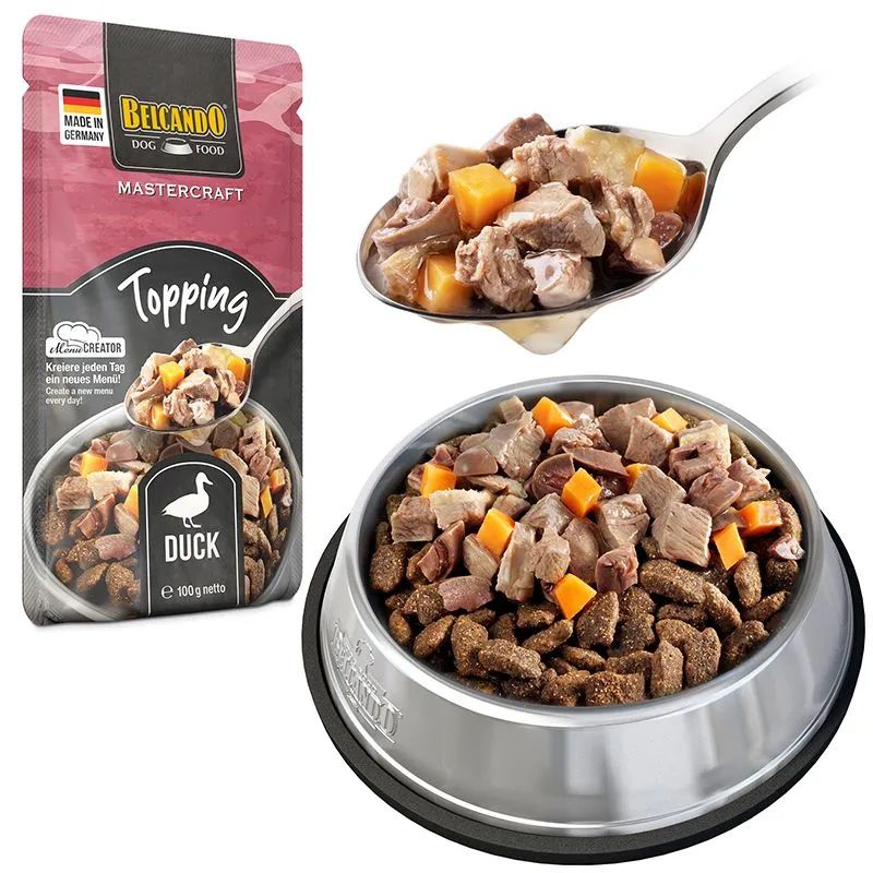 BELCANDO TOPPING PERROS PATO 12 X 100 G