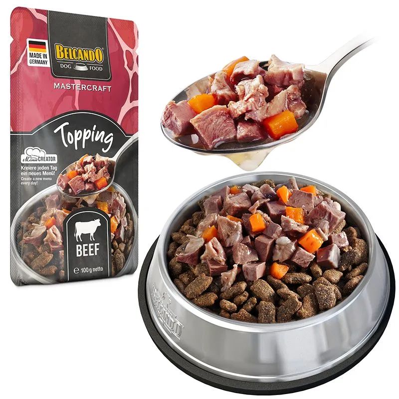 BELCANDO TOPPING PERROS TERNERA 12 X 100 G