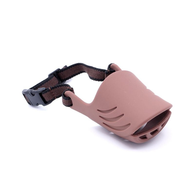 BOZAL PERROS SILICONA ARTERO MARRON