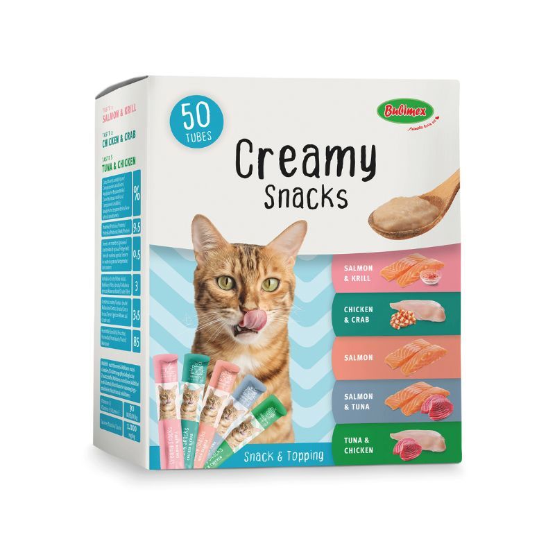BUBIMEX CREAMY SNACK LIQUIDO GATO 50 TUBOS