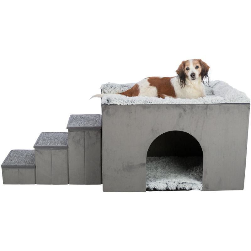 CAMA CUEVA ESCALERAS HARVEY TRIXIE PERROS