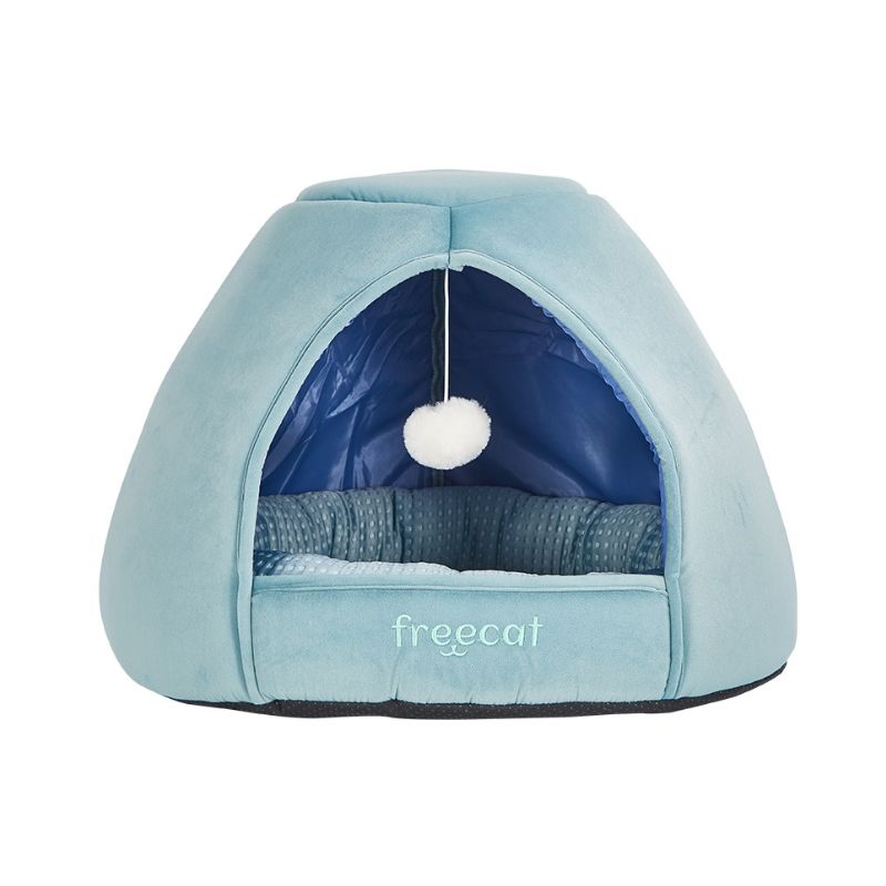 CAMA IGLOO GLACIAL AZUL GATOS