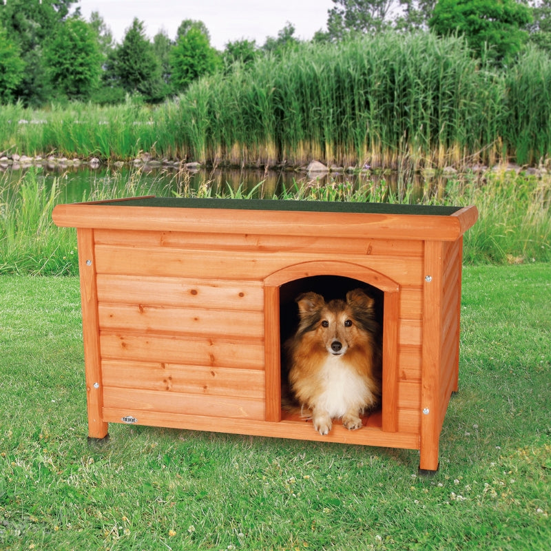 CASETA PARA PERROS CLASSIC MARRON MADERA DE PINO BARNIZADA TRIXIE