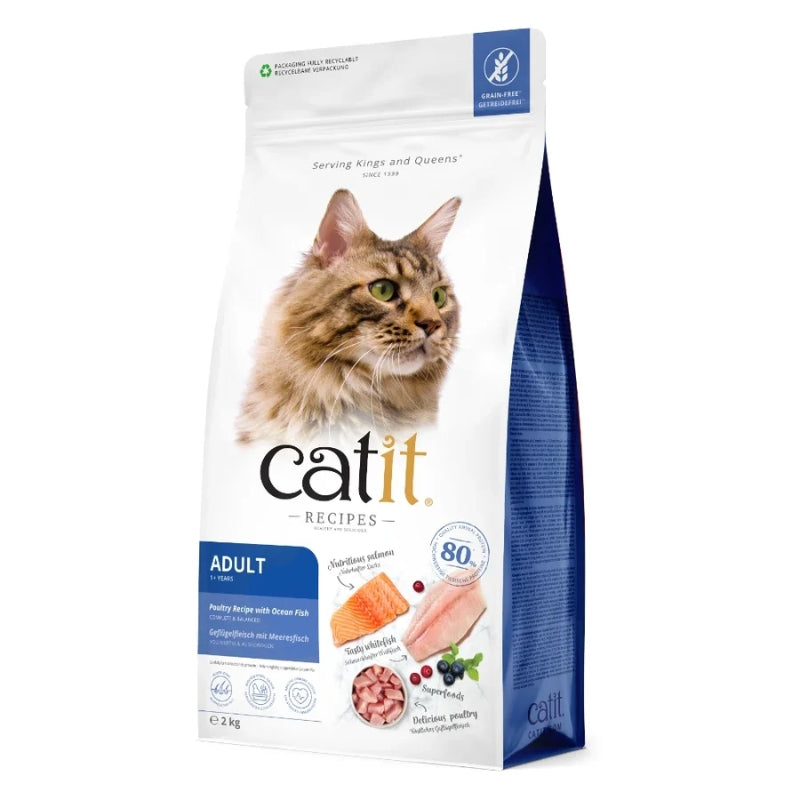 CATIT PIENSO GATOS RECETA DE AVES CON PESCADO DE MAR 2 KG