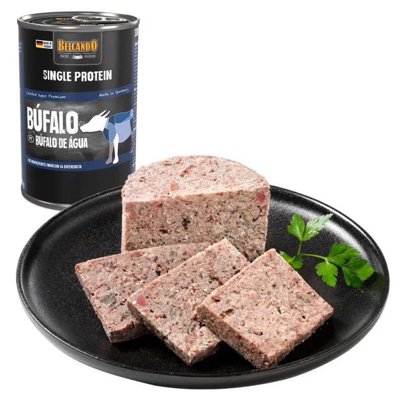 COMIDA HUMEDA MONOPROTEICA PERRO BELCANDO BUFALO 6 X 400 G