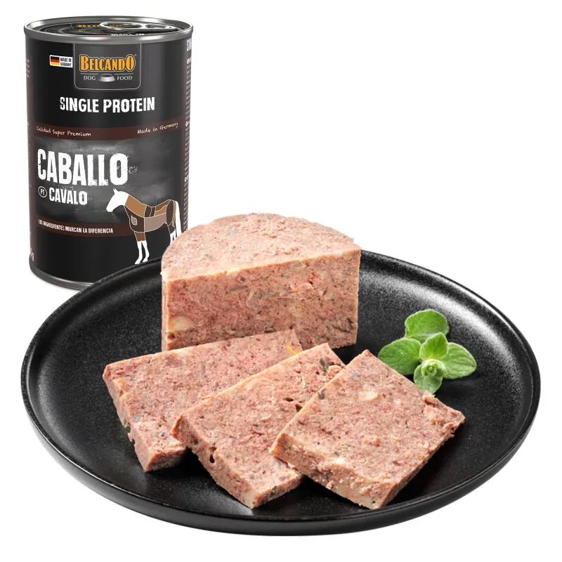 COMIDA HUMEDA MONOPROTEICA PERRO BELCANDO CABALLO 6 X 400 G