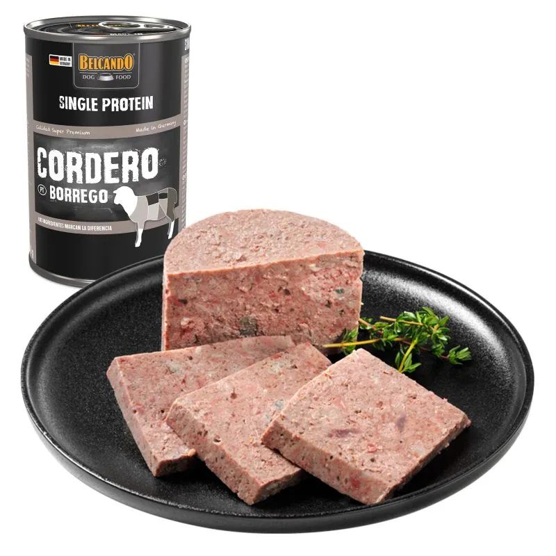 COMIDA HUMEDA MONOPROTEICA PERRO BELCANDO CORDERO 6 X 400 G