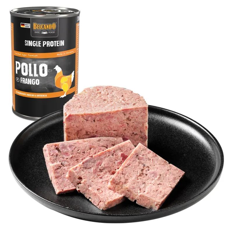 COMIDA HUMEDA MONOPROTEICA PERRO BELCANDO POLLO 6 X 400 G